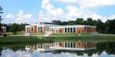 View of Central Alabama Community College across a body of water