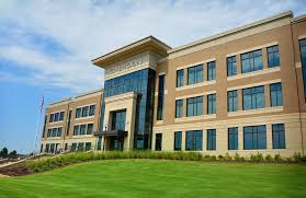 Calhoun community college building with green grass