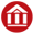 Small Icon of white building on red