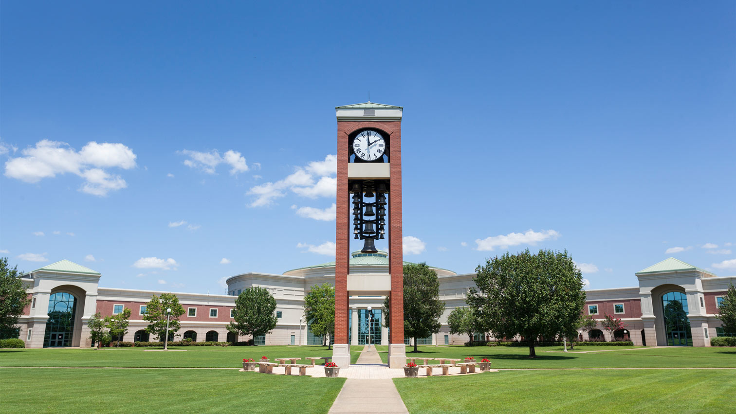 Clocktower on Shelton State campus, one of 24 community colleges in Alabama.