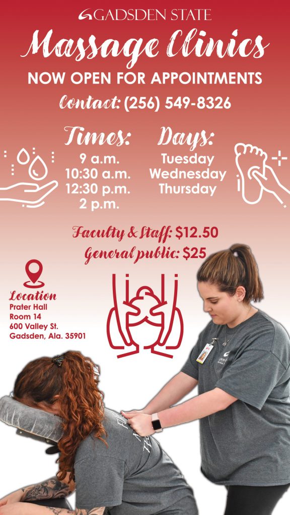 Massage Clinics Alabama Community College System