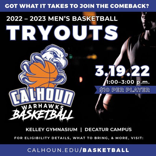 20222023 Men's Basketball Tryouts Alabama Community College System